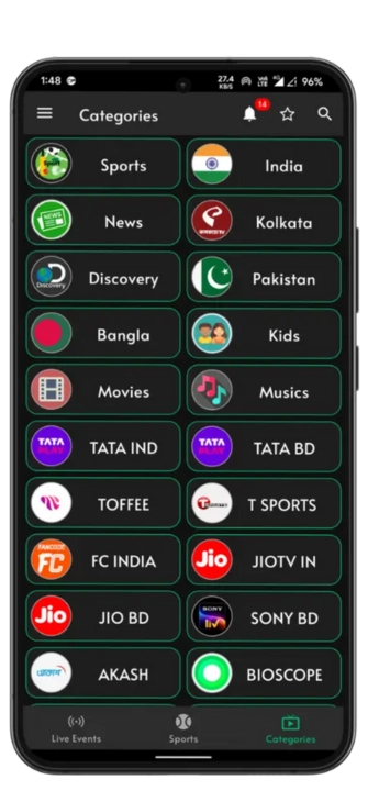 Multiple-Sports CricfyTV pk
