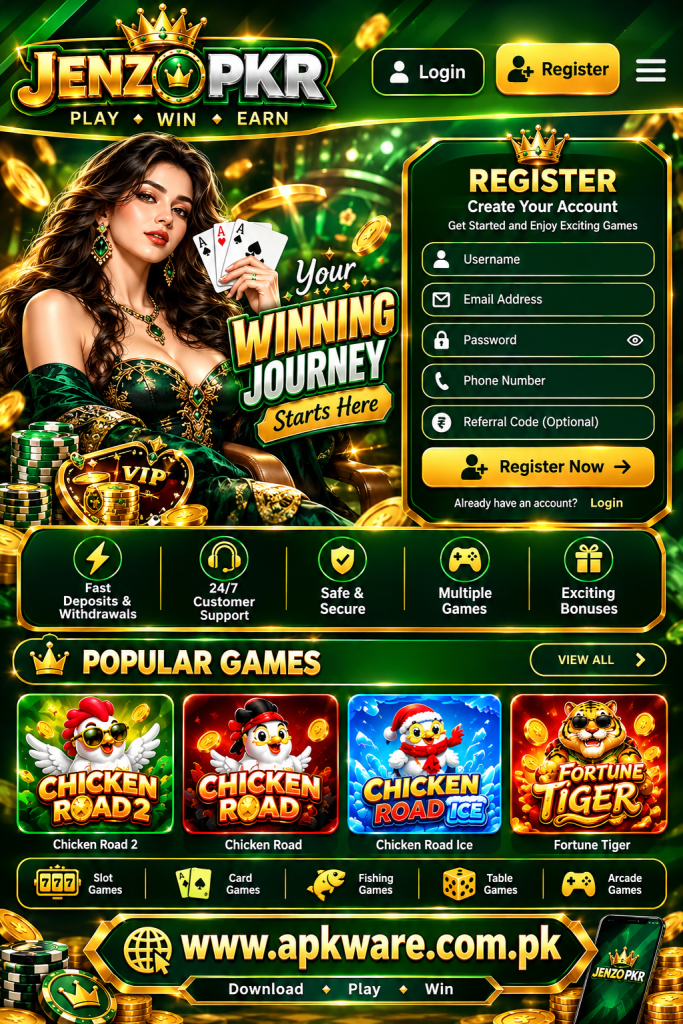 Jenzo PKR Game Download Free Online Money App In Pakistan 2